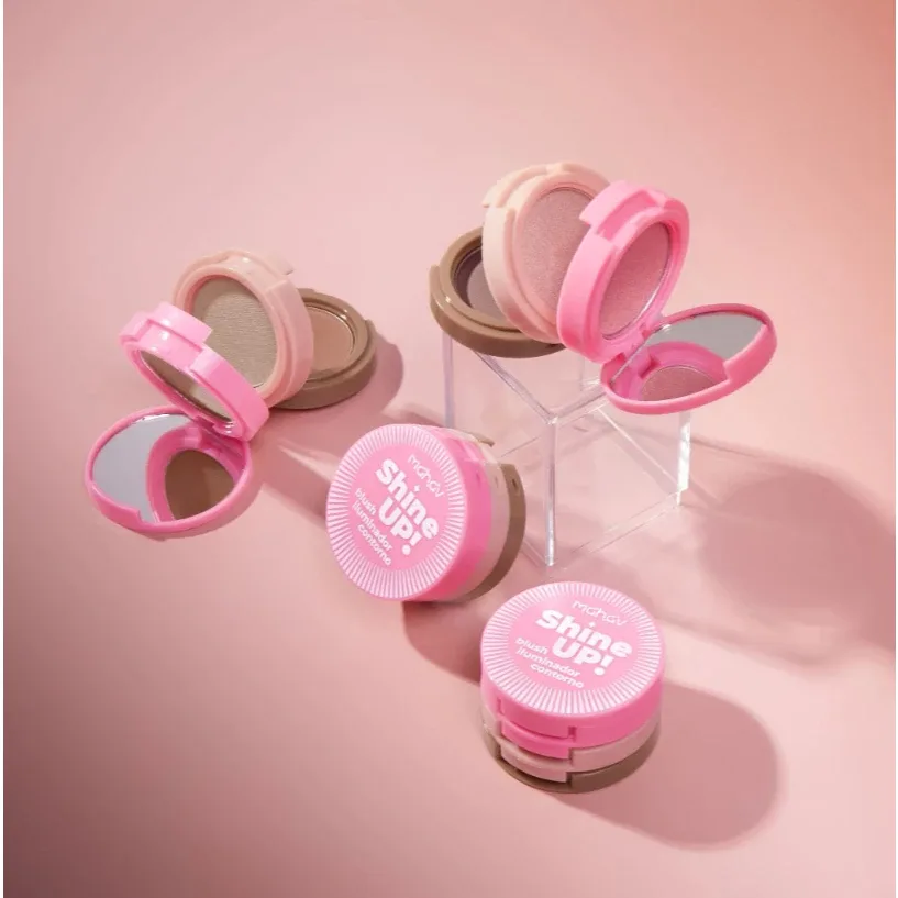 ✨ Trio Shine Up 3 em 1 (Blush, Iluminador e Contorno)