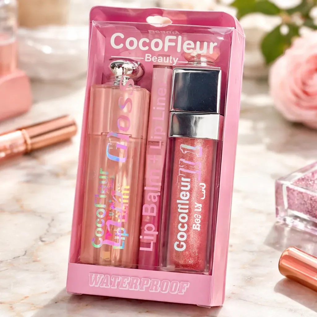 💋 Kit Labial CocoFleur Beauty 3 em 1