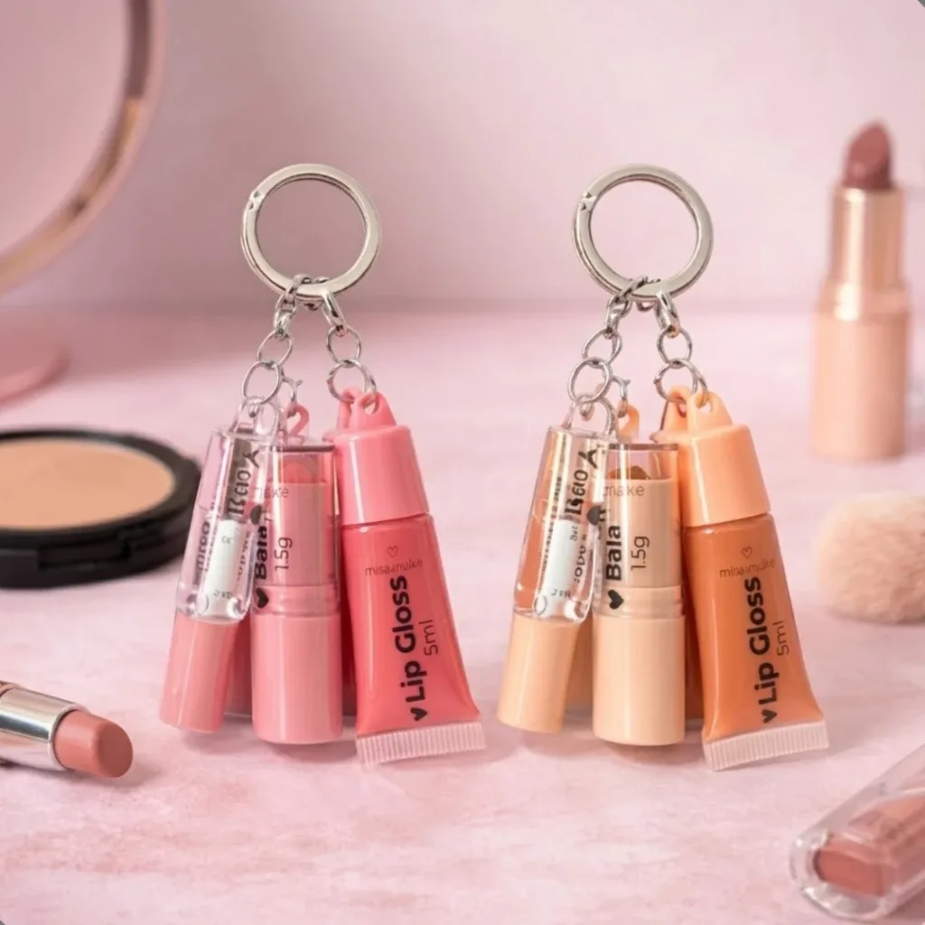 💄 Kit SOS Chaveiro Make Up Mia Make 3 em 1