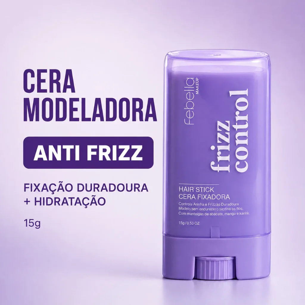 💜 Cera Modeladora Febella Frizz Control 15g
