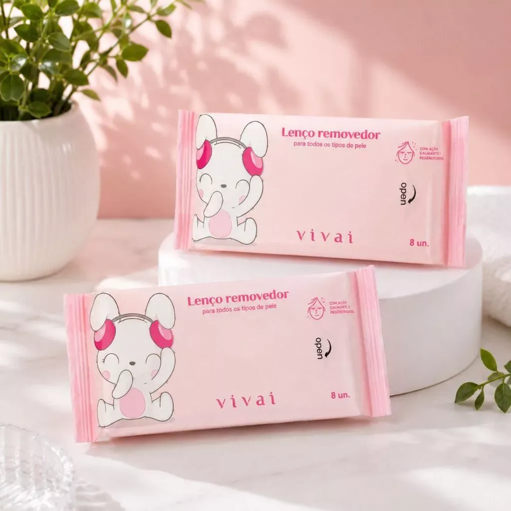 🌸 Lenço Removedor de Maquiagem Vivai